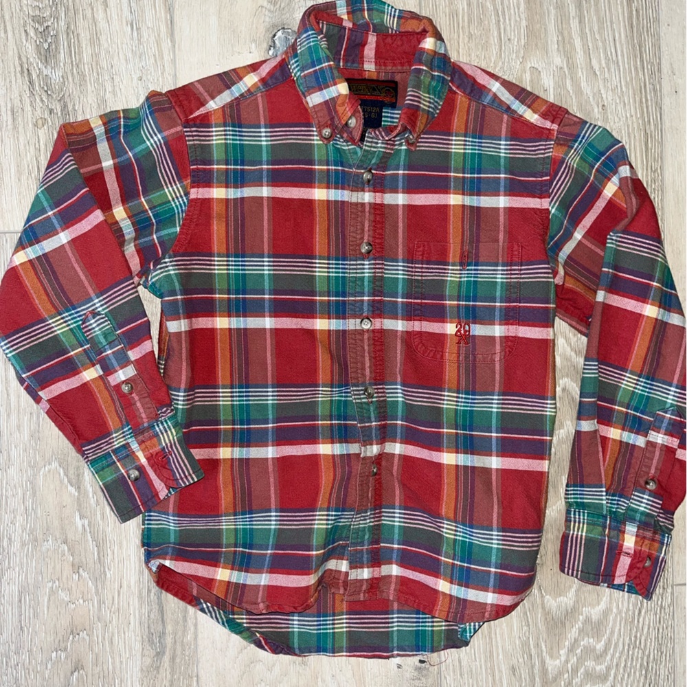 Twenty vintage boys small (5-6)  Multicolor Plaid Button-Down Shirt